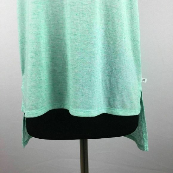 Victorias Secret S Hi-Lo Slit Sides Tank Poly Flax - Picture 3 of 11